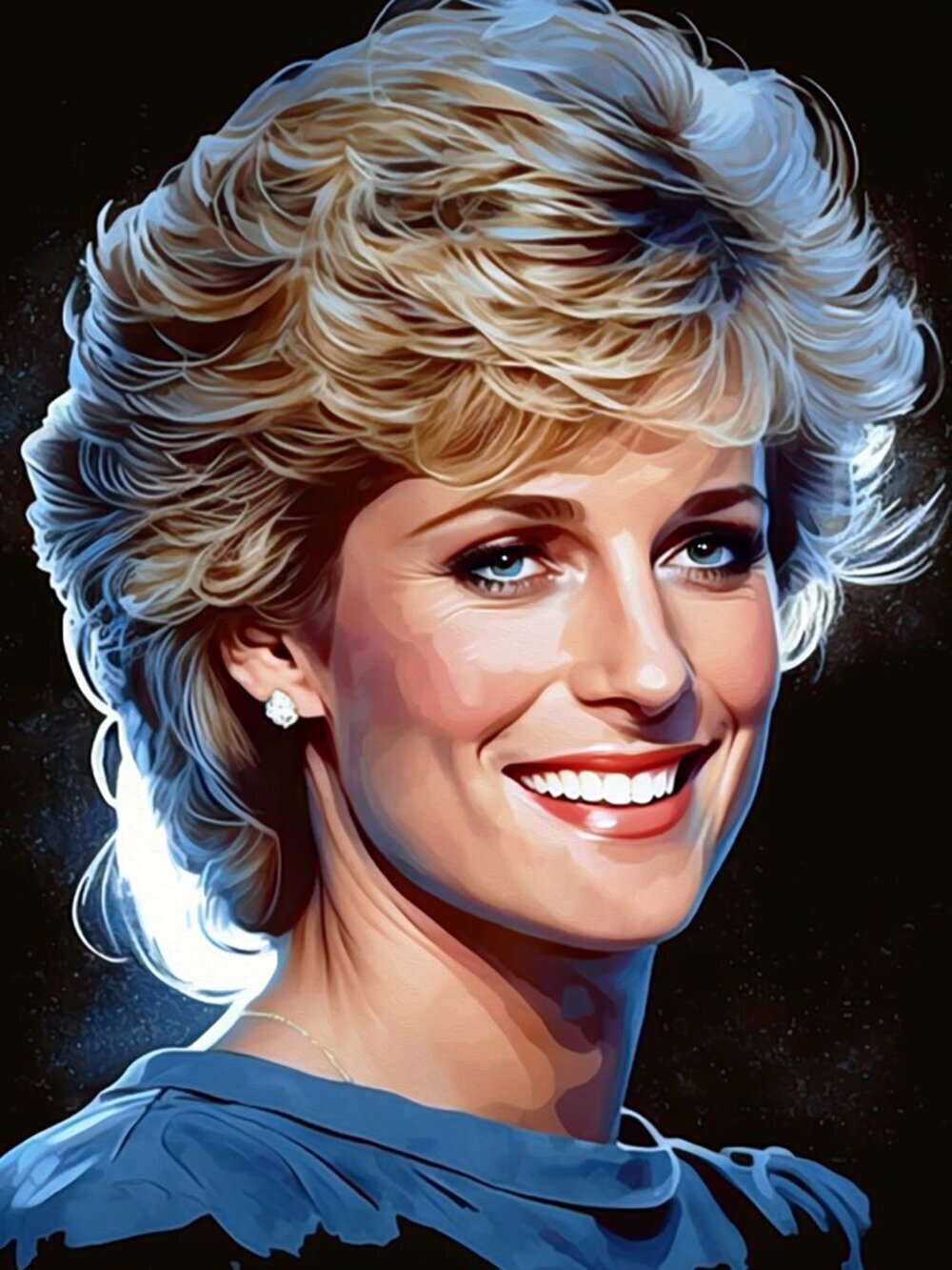 4x6 Princess Diana Portrait Fantasy Art Print‎